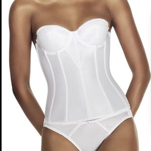 Dominique Satin Torsolette Bridal Bustier 46B/C